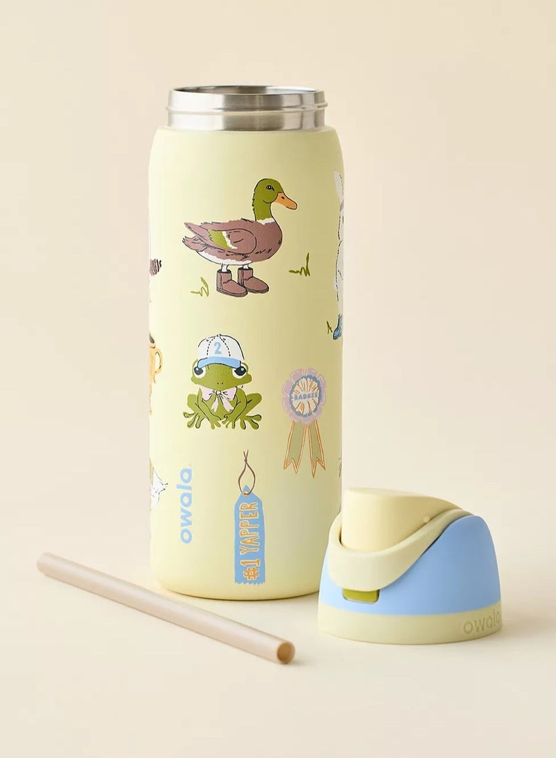 Owala （Party Animals 32OZ）Freesip Insulated Stainless Steel Water Bottle With Straw For Sports And Travel, Bpa-Free,Freesip Insulated Stainless Steel Water Bottle With Straw For Sports And Travel, Bpa-Free - Image 3